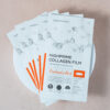Dermarssance Collagen Film Forehead Neck Packets layout out like a fan