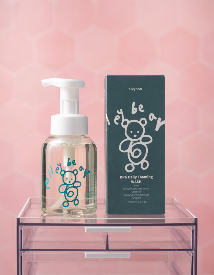 Bottle DPG Daily Foaming Wash by Alleybear with box next to it