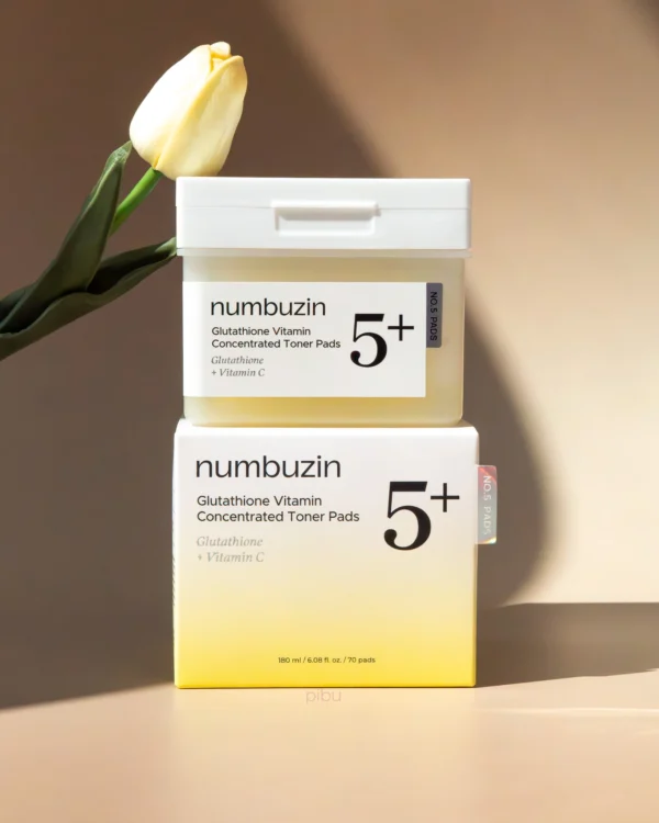 Numbuzin No.5+ Glutathione Toner Pads