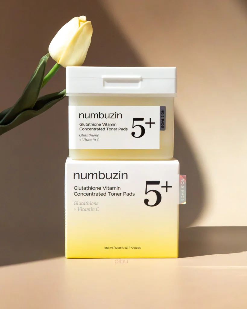 Numbuzin No.5+ Glutathione Toner Pads