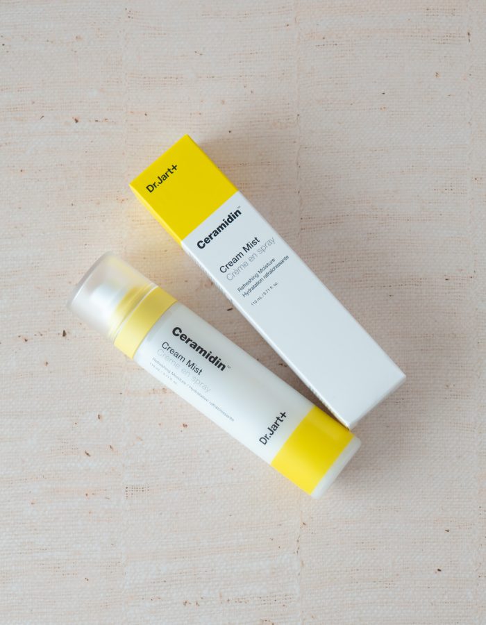 Ceramidin™ Cream Mist 110mL Laying flat with packing box